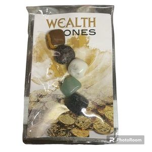 Pack of 5 wealth stones/ Paquete de 5 piedras de la riqueza